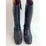 Leather riding boots size 4
