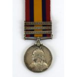 A Queen South Africa medal QSA with Transvaal Orange Free State & Cape Colony clasps named to 2102
