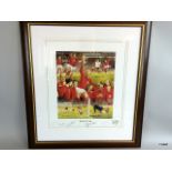 Signed Ltd Edition Print 1966 England World Cup Winning tean.