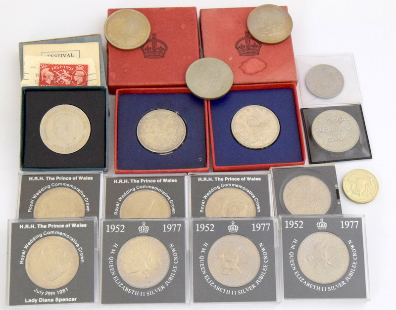Collection of Commemorative Crown Coinage