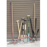 Quantity of wooden garden tools