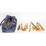 bag of machine woodworking chisels