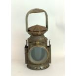 East Gate & Son 1941 Railway signal lamp with 3 colour lens