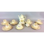 Royal Doulton 'Providence' coffee set for 6 places with coffee pot
