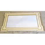 Vintage / Retro White Framed Mirror 82 x 60cm