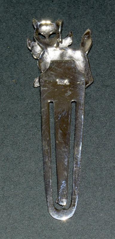 A Silver Bookmark With Cat Finial - Image 2 of 2