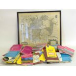 Large collection of Ordinance survey maps and a map of Lancashire