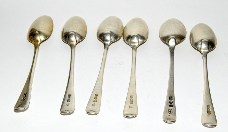 Six silver tea spoons - Image 4 of 4