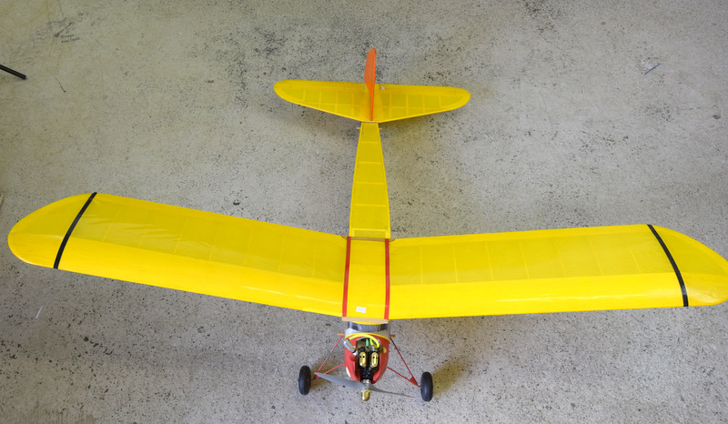 Radio Controlled model aircraft with 4 stroke engine. 160cm wingspan