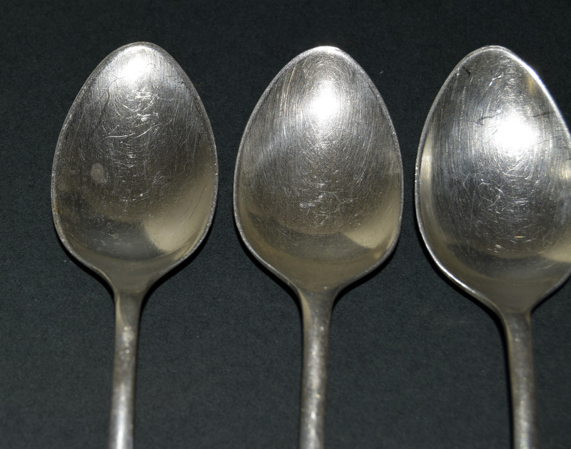 6 silver rat tailed coffee spoons - Image 2 of 5