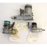 PRO 15 marine model engine, Gilbert II Thunderhead model aero engine, H G K 40 model aero engine