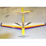 Super VR90 model aeroplane fitted with gear and engine. 180cm wingspan