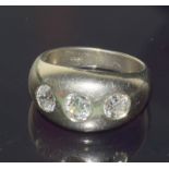 A 14Ct white gold Three Stone Diamond Ring Of 1.25Ct"S