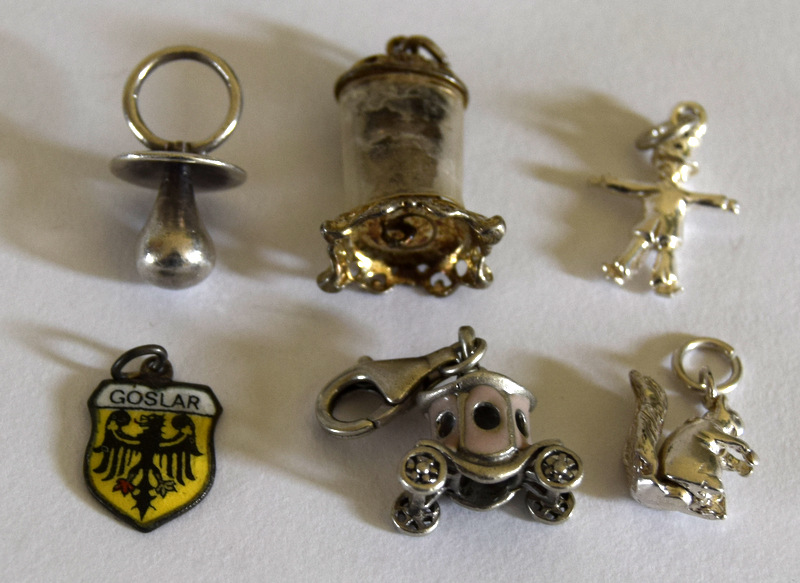 mixed Silver loose charms