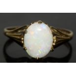 9ct gold ladies Opal ring size M