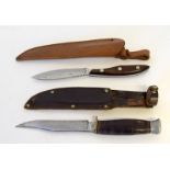 William Rogers Sheath Knife and one other knife