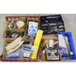 Box of miscellaneous radio controlled and modelling items for spare & repairs