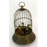 A Brass Cased Singing Bird Clock