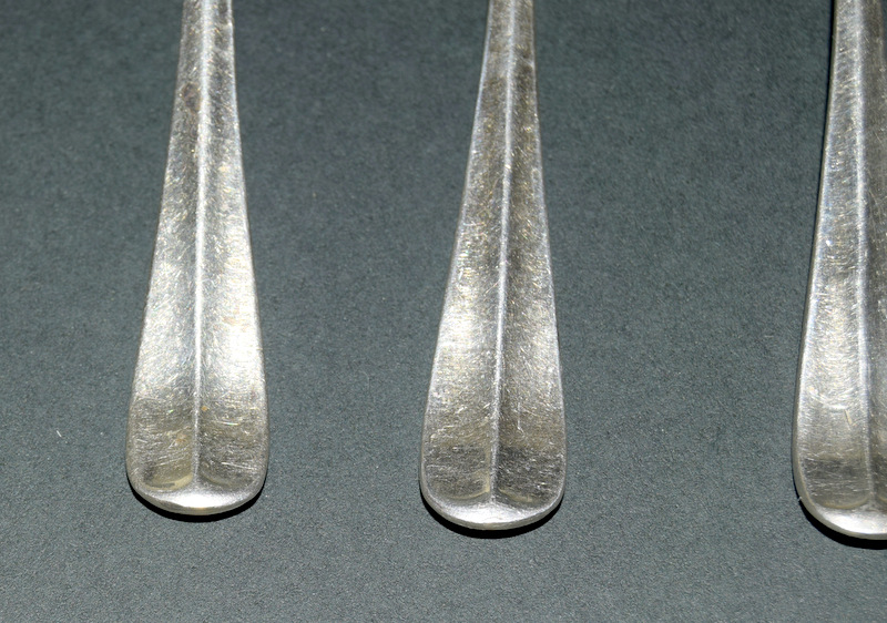 6 silver rat tailed coffee spoons - Image 3 of 5