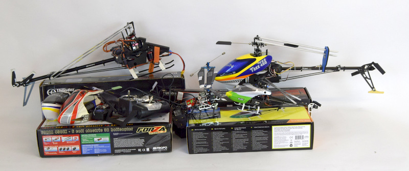Miniature model helicopters for spares