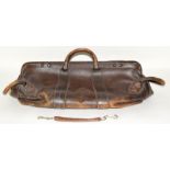 Vintage leather sports bag