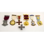 Seven Masonic jewels & medals