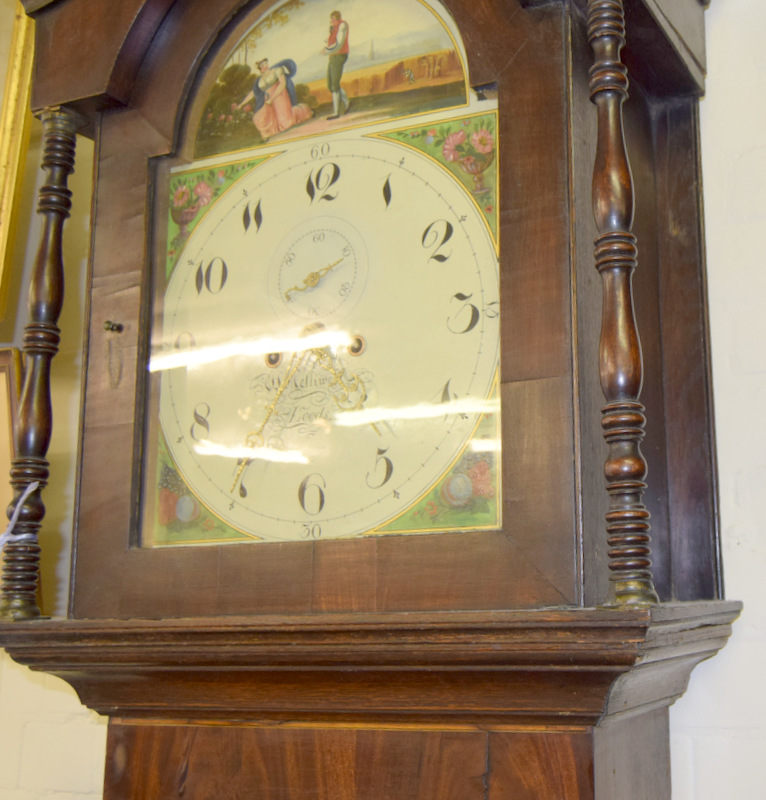 8 Day enamel faced grandfather clock - Image 8 of 10