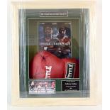 Anthony Joshua. Signed & framed boxing glove