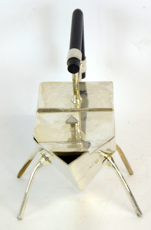 A Silver Oval Shaped Desk Stand Standing On Ball And Claw Feet - Image 7 of 8