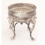 Mappin & Webb small silver bowl hallmarked London 1897. 4.3cm x 8.5cm. and silver stand