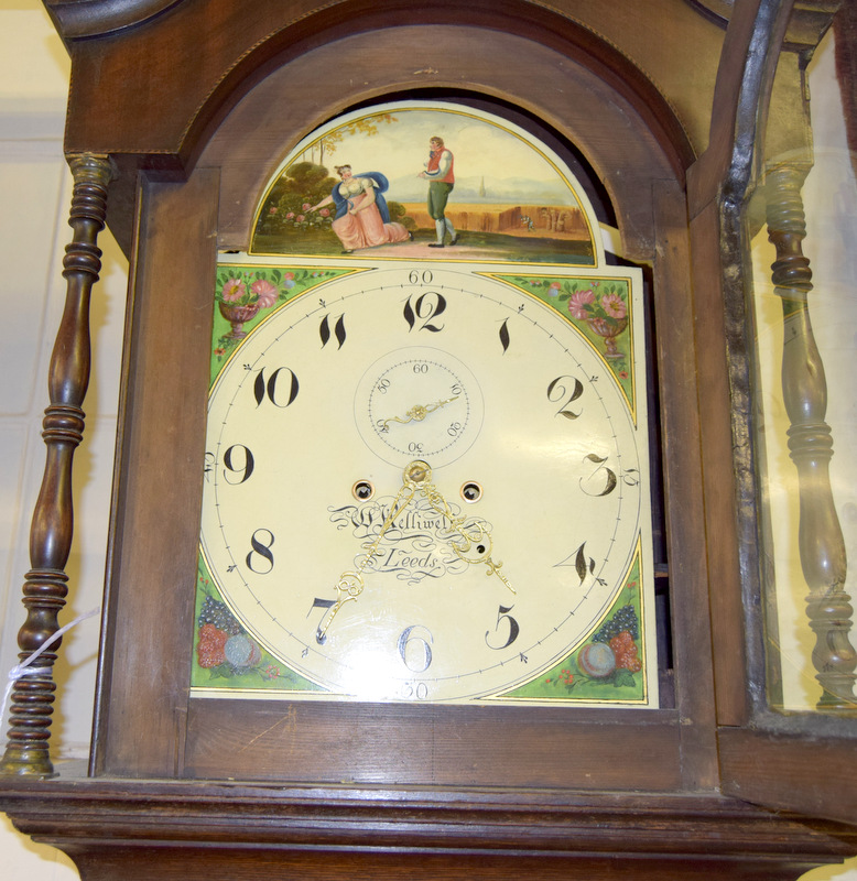 8 Day enamel faced grandfather clock - Image 7 of 10