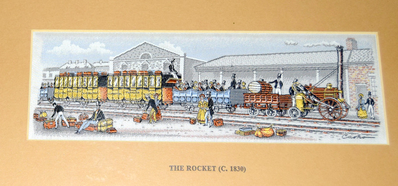 Woven picture of railway interest. The Rocket. 34 x 21 - Image 6 of 8