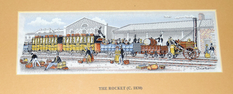 Woven picture of railway interest. The Rocket. 34 x 21 - Image 5 of 8