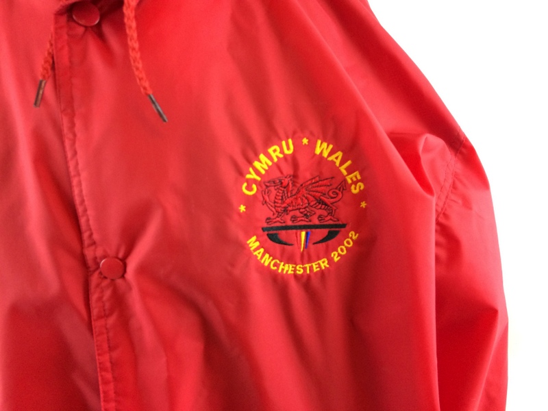 Original commonwealth Games 2002 Welsh team Water proof Jacket - Image 2 of 6