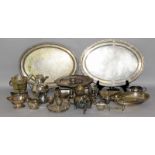 Box of miscellaneous silver plate