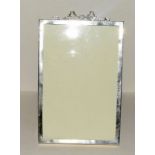 Plain silver hallmarked easel back picture frame