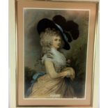 Framed print 'The Stolen Duchess' Duchess of Devon shire 85x65cm