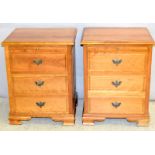 Windrush handmade Cherrywood bedside Cabinets by Morpheus, 68 x 54 x 46cm