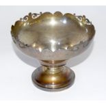 Hallmarked Silver Walker & Hall sweet meat bowl 375g