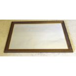 Large wooden framed mirror. 102 x 136cm