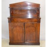 Victorian Chiffonier with single drawer and cupboard base 148 x 107 x 41cm