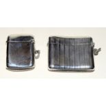2 silver hallmarked vesta cases