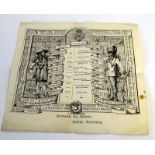 A printed menu from the First Guards Club dated 30th May 1921 in the Edward VII Rooms at the Hotel