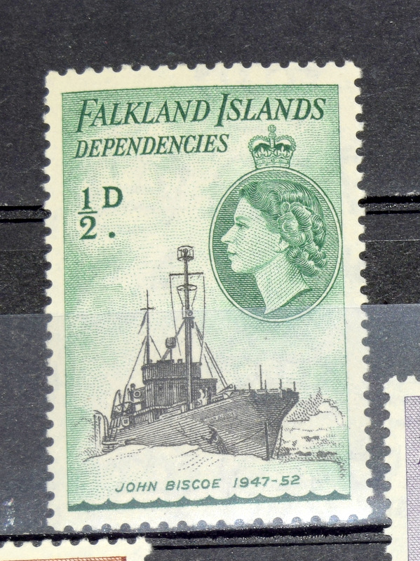 FALKLAND ISLANDS DEPENDANCIES set 10/- High Value mm Crown Mint Never Hinged - Bild 4 aus 6