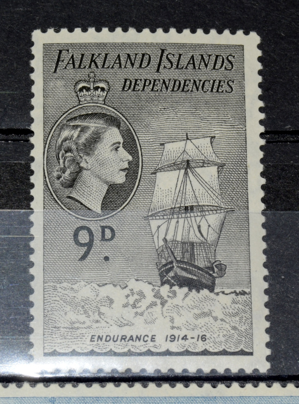 FALKLAND ISLANDS DEPENDANCIES set 10/- High Value mm Crown Mint Never Hinged - Bild 2 aus 6