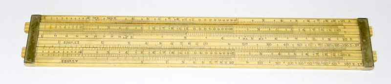 An Ivory Slide Rule Period 1870 Purpose of use: Alcohol calculation and barrel gauging. The ruler - Image 5 of 10