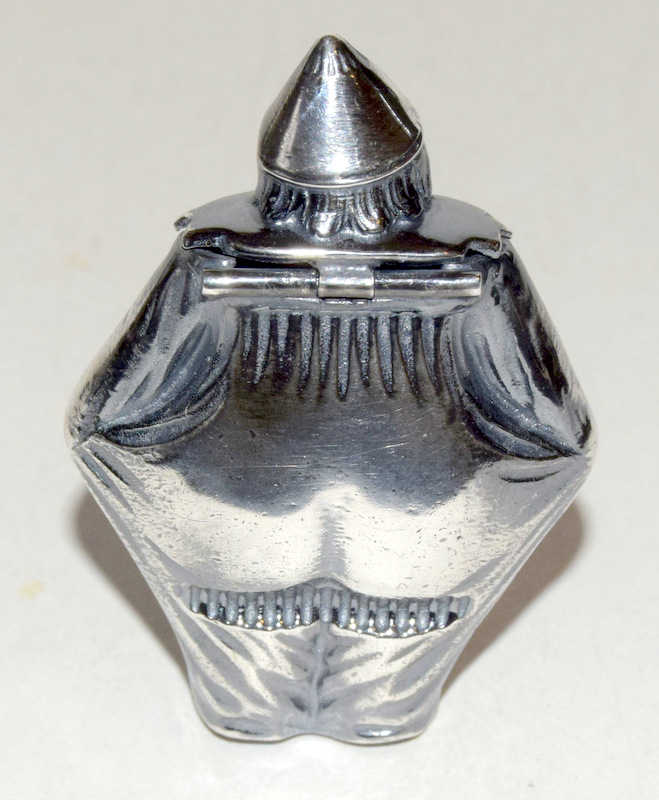 Silver plated vesta case in the form of a clown - Image 2 of 3