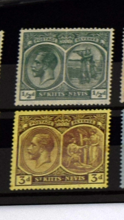 ST KITTS NEVIS Set of King George V to 2s Mint (6 stamps) - Bild 4 aus 6