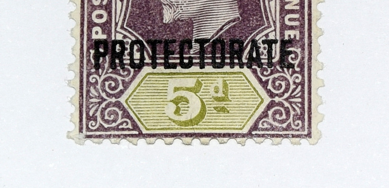 KEVII Gilbert & Ellice Islands 1911 5d Purple & Olive Green SG5 Milt Lightly Hinged - Bild 2 aus 3