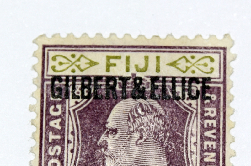 KEVII Gilbert & Ellice Islands 1911 5d Purple & Olive Green SG5 Milt Lightly Hinged - Bild 3 aus 3